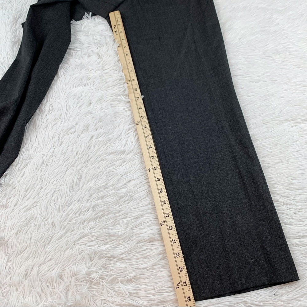 Lafayette 148 Barrow stretch wool‎ straight leg pants trousers grey workwear - Picture 4 of 10